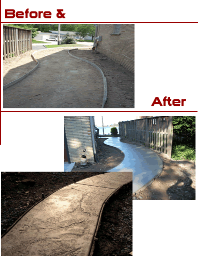 Stamped Walkway